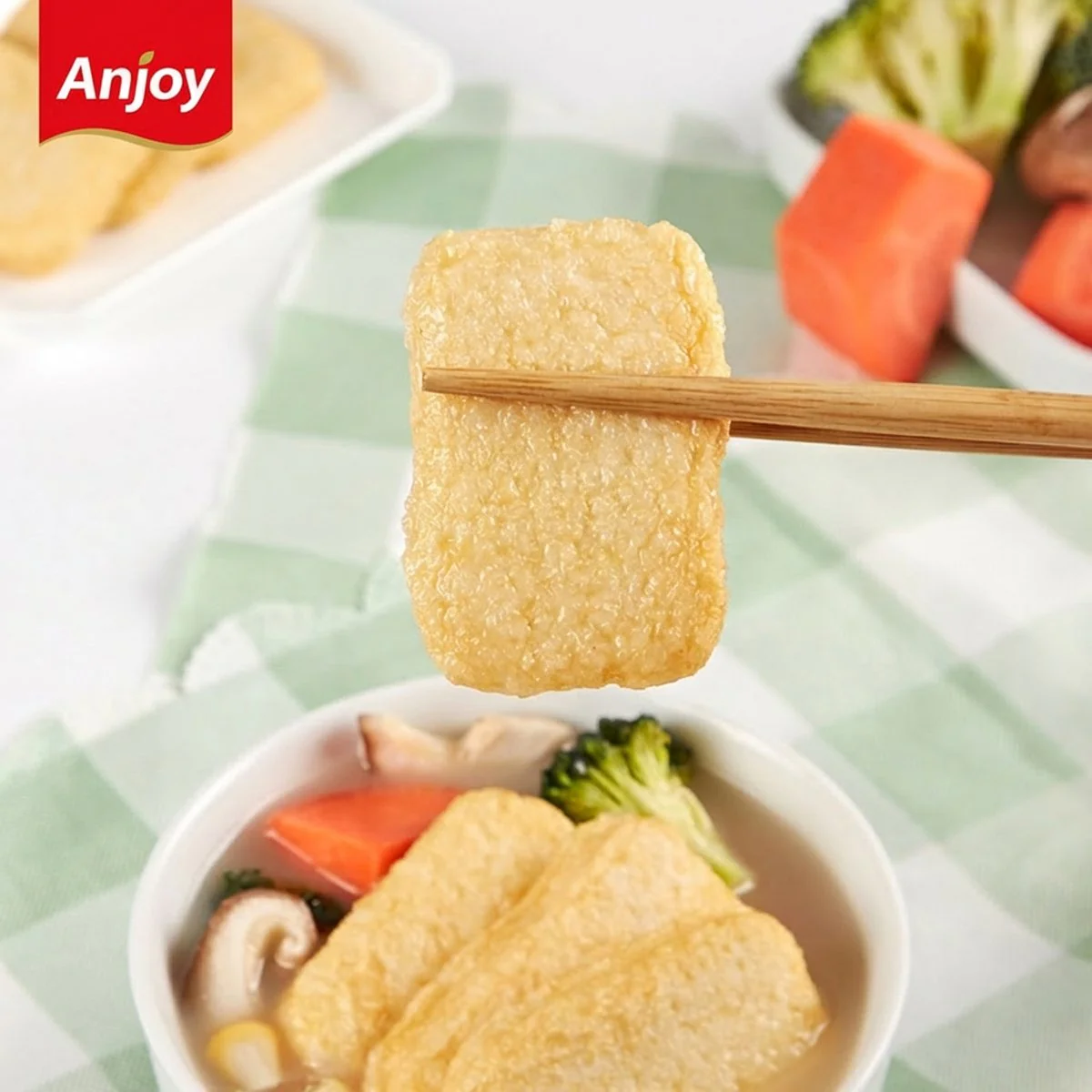 Anjoy Frozen Fish Tofu 200g - Image 3