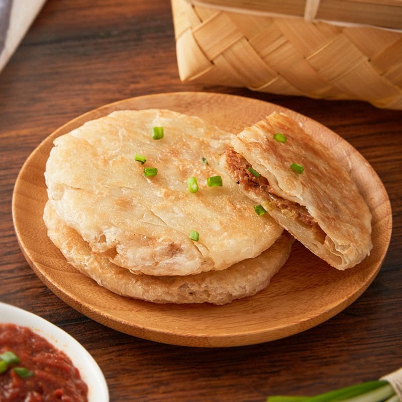 Anjoy Frozen Pork and Green Onion Pastry - 3 Pieces, 300g - Image 4