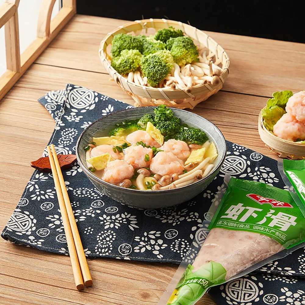 Anjoy Frozen Shrimp Paste for Hot Pot - 150g - Shrimp Mousse - Image 4