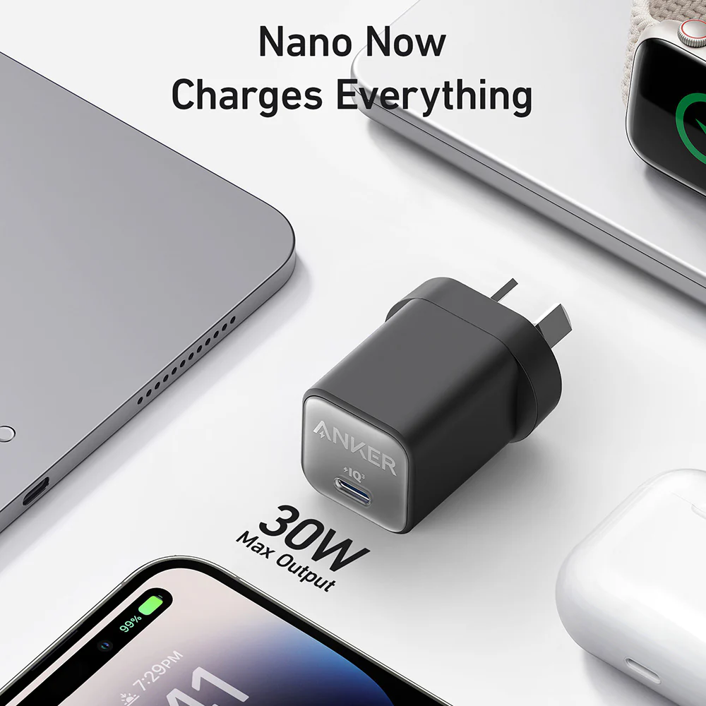 Anker 30W Fast Charging Apple Charger - Black, AU Plug - Image 3