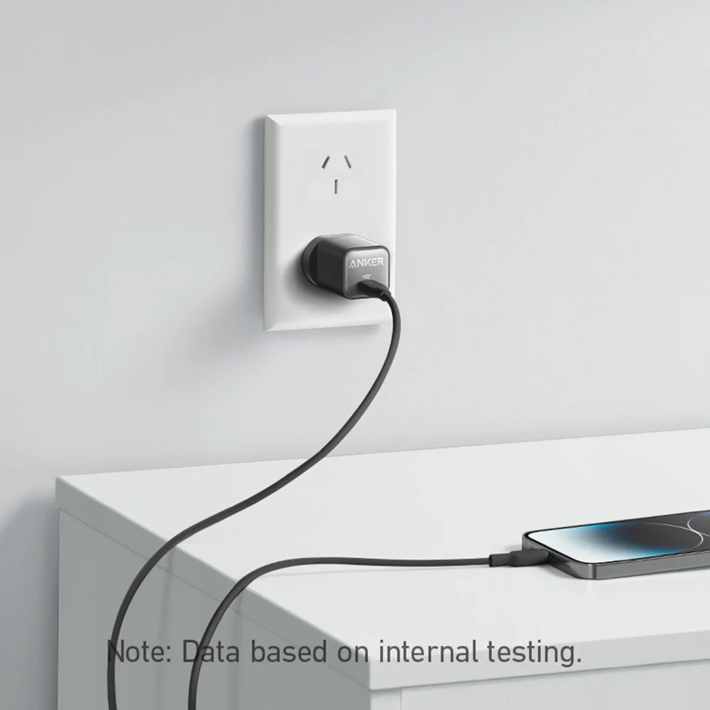 Anker 30W Fast Charging Apple Charger - Black, AU Plug - Image 4