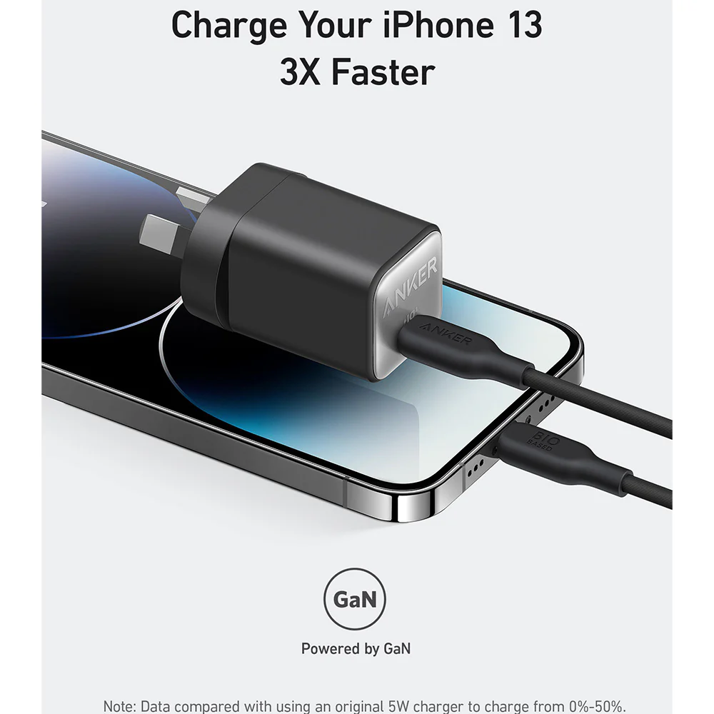 Anker 30W Fast Charging Apple Charger - Black, AU Plug - Image 5
