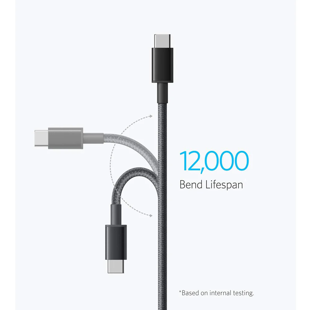 Anker Fast Charging Dual Type-C Cable Black 1m for iPhone 15 Series - Image 5