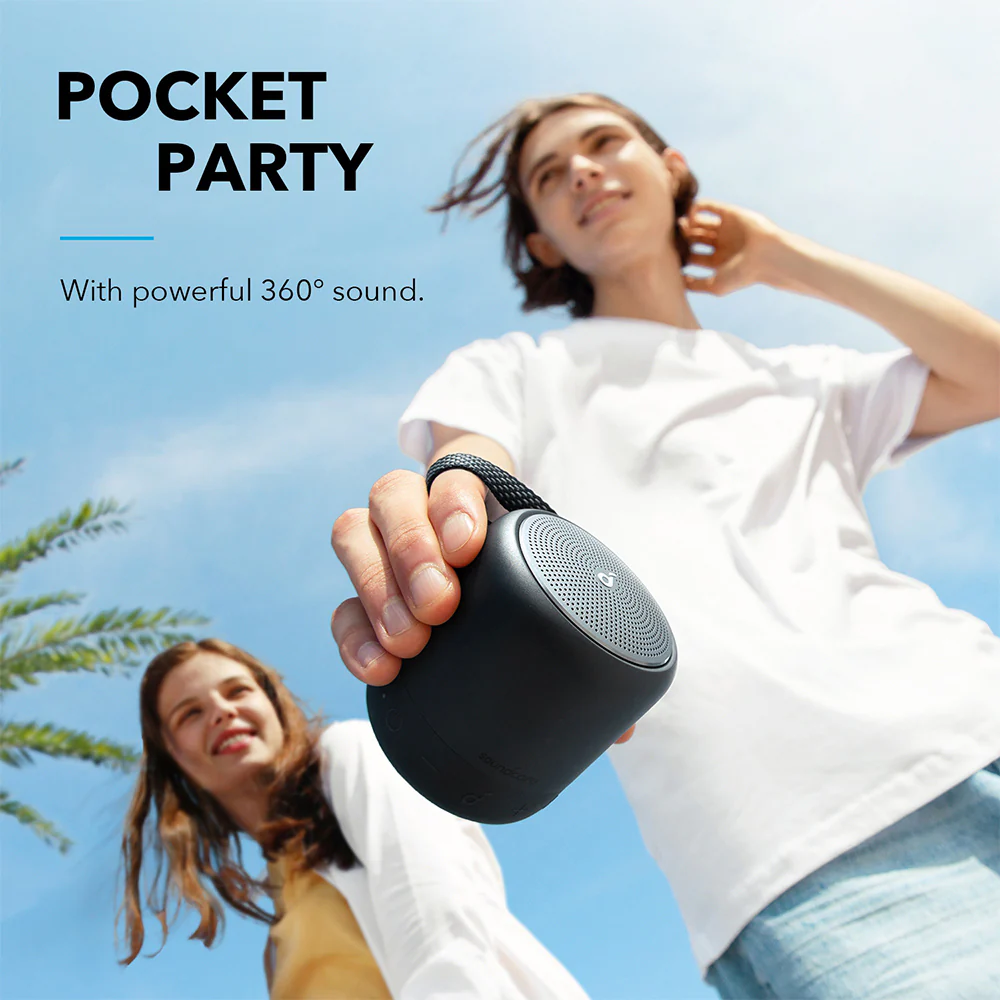 Anker Mini3 Wireless Bluetooth Speaker - Black - Image 5
