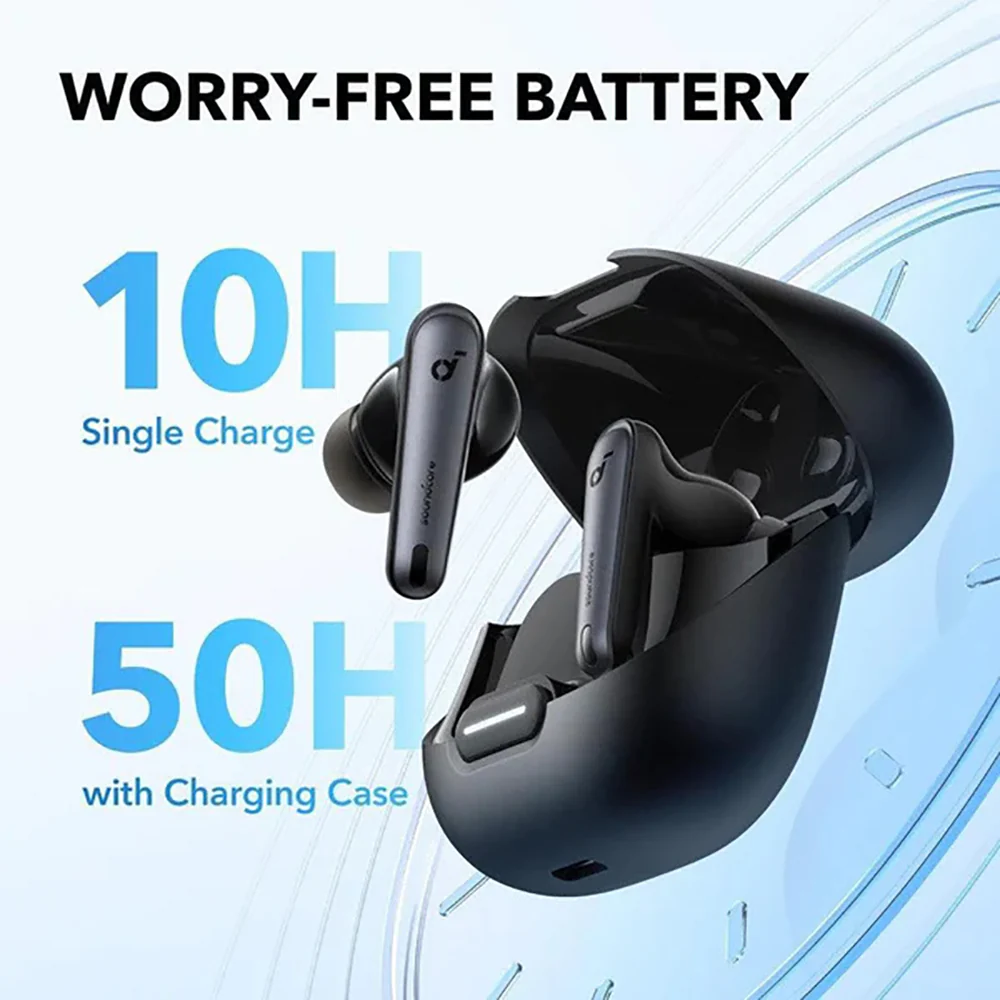 Anker Smart Noise Cancelling Wireless In-Ear Bluetooth Earbuds - Black - Image 2