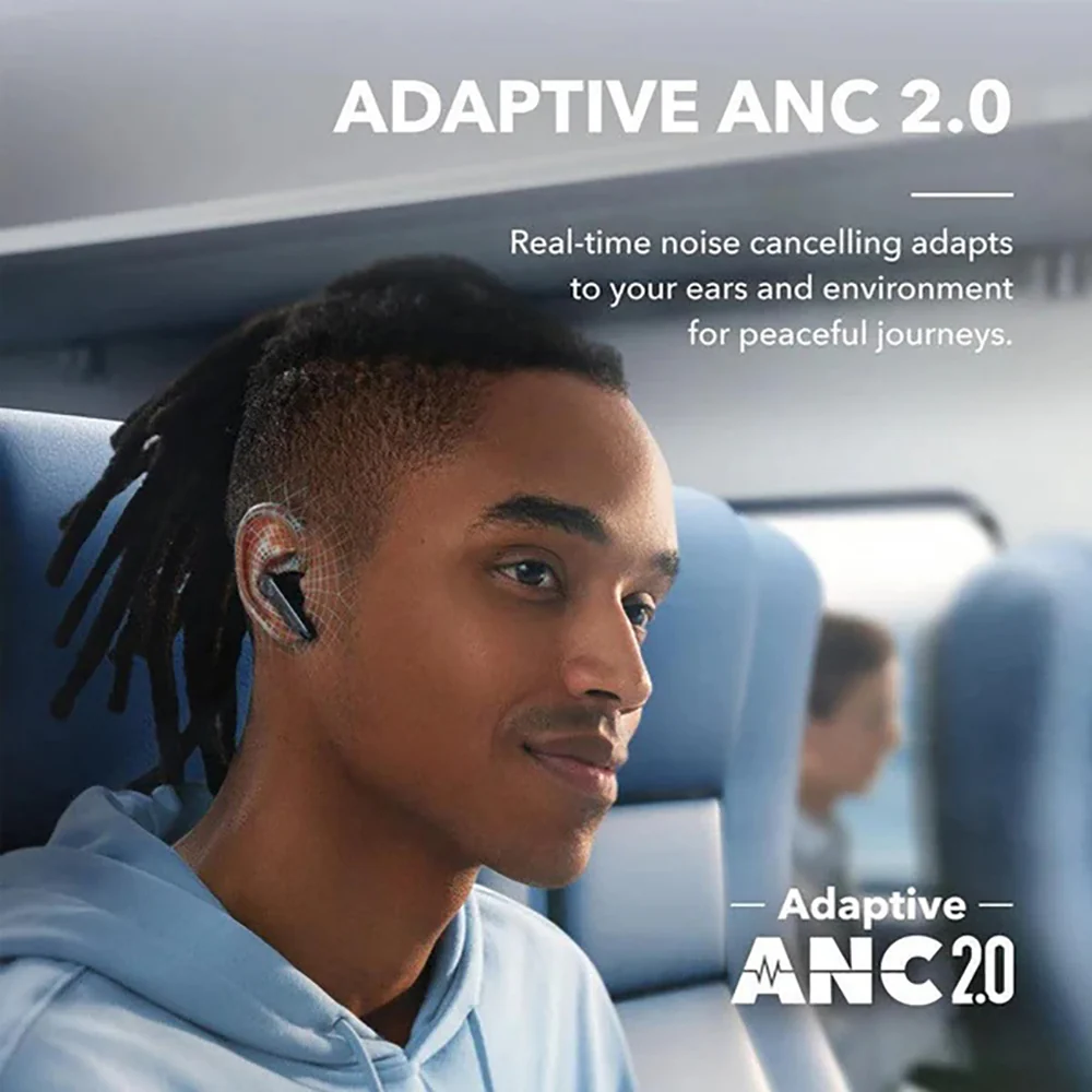 Anker Smart Noise Cancelling Wireless In-Ear Bluetooth Earbuds - Black - Image 3