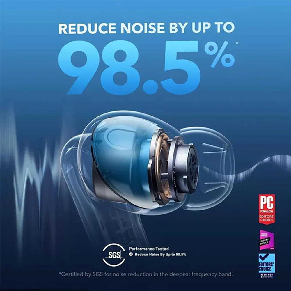 Anker Smart Noise Cancelling Wireless In-Ear Bluetooth Earbuds - Black - Image 5