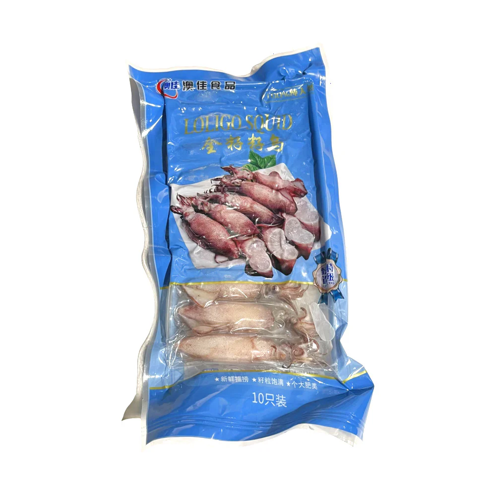 Aojia Frozen Whole Roe Baby Squid 240g – 10 Pieces