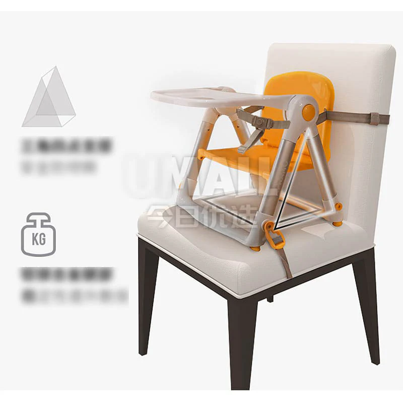 Apramo Portable High Chair - Purple - Image 5