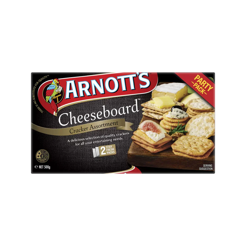 Arnott's Cheeseboard Cracker Assortment - 500g Party Pack - Image 2
