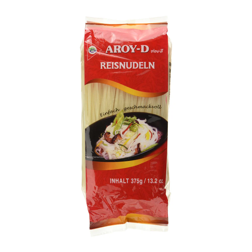 Aroy-D Wide Rice Noodles 10mm 375g