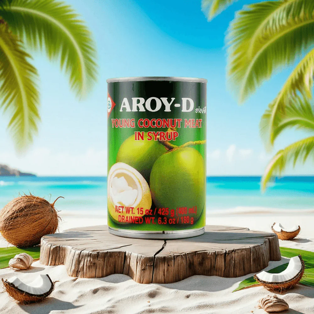 Aroy-D Young Coconut Meat in Syrup 425g - Image 2