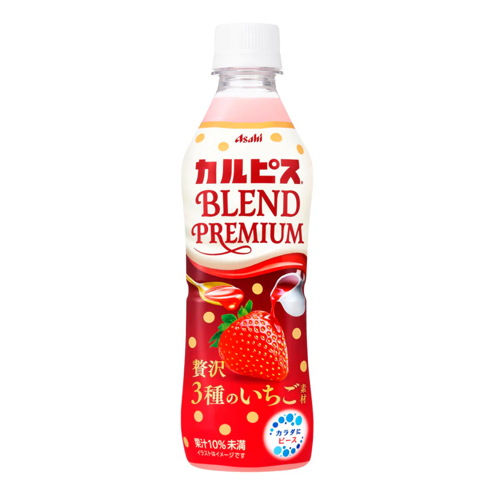 Asahi Calpis Blend Premium Strawberry Probiotic Milk Drink - 430ml