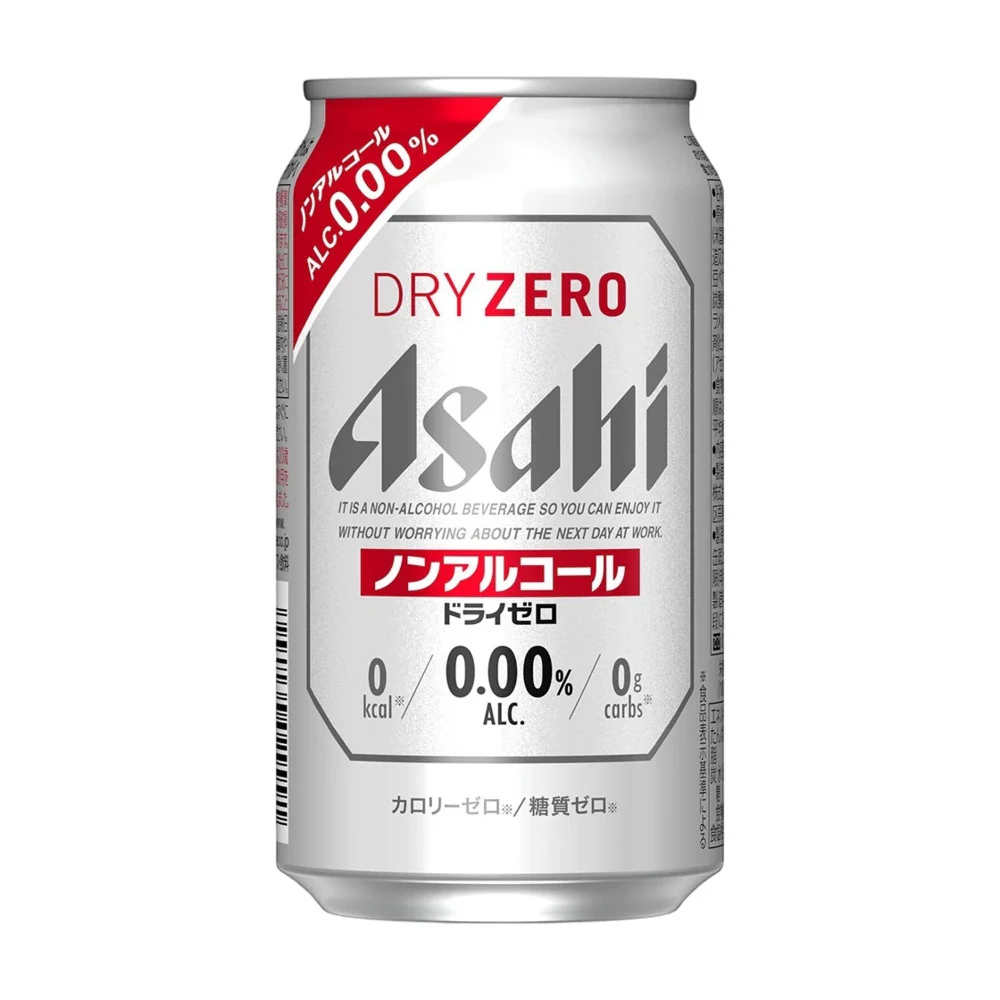 Asahi Dry Zero Non-Alcoholic Beer - 0 Sugar, 0 Alcohol, 350ml x 24 - Image 3