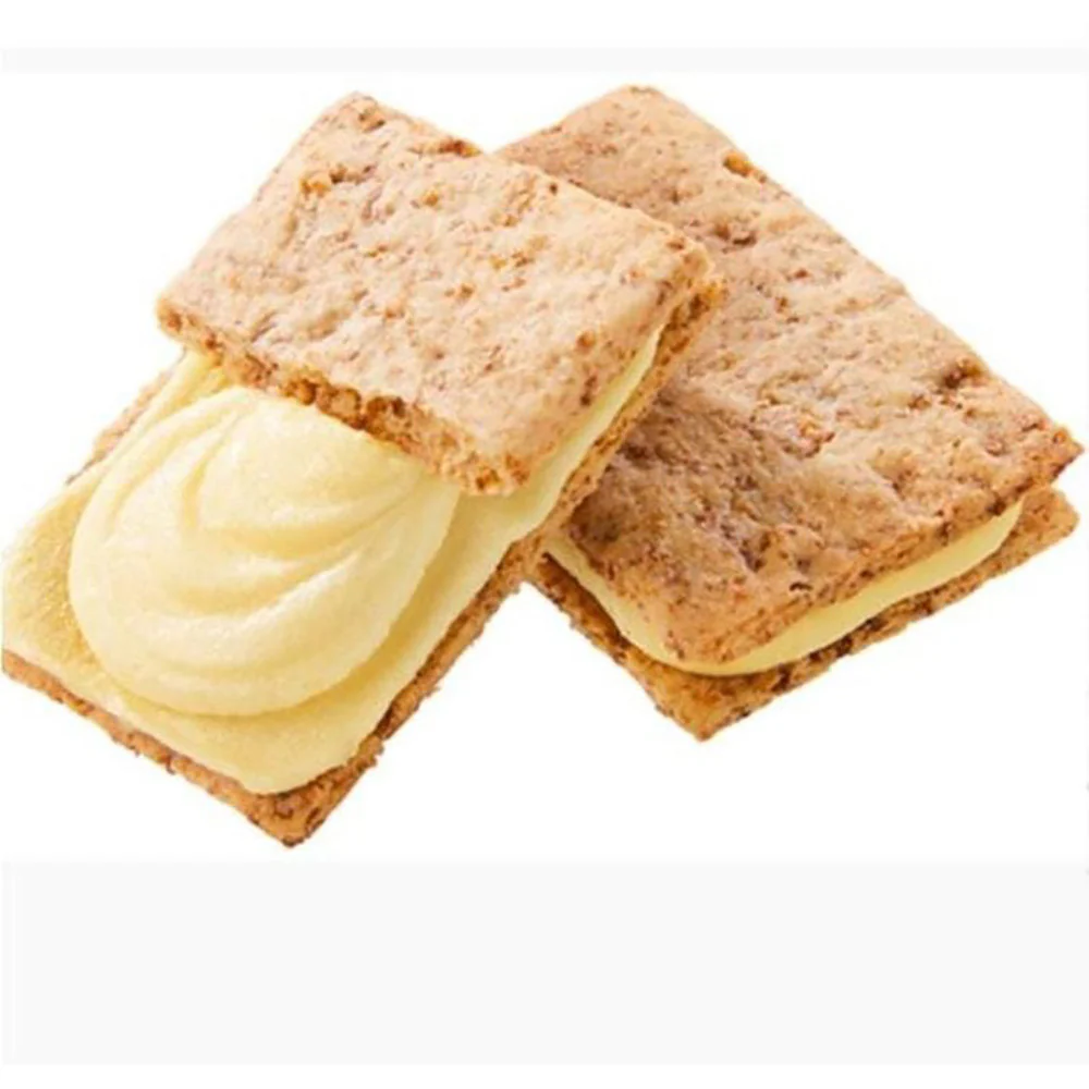 Asahi Low-Calorie Brown Rice Sandwich Biscuits - Soy Milk Custard Flavor, 72g - Image 2