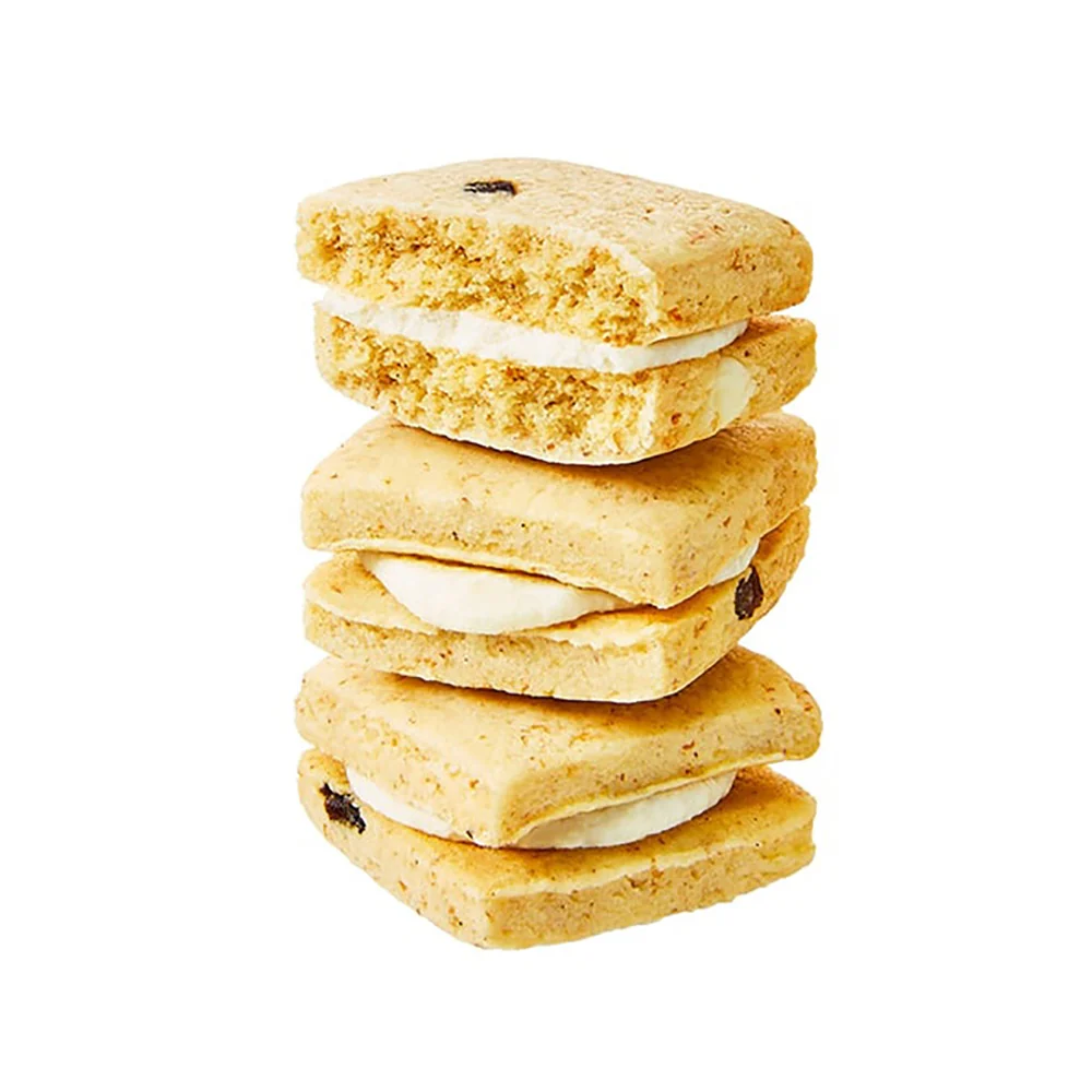 Asahi Low-Calorie Brown Rice Sandwich Cookies Vanilla Milk Flavor - 54g - Image 2