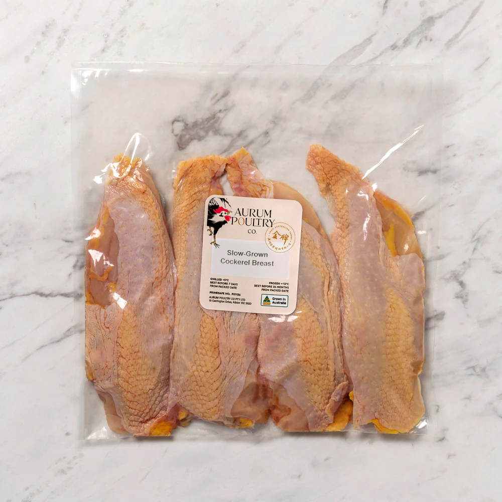 Aurum Poultry Co. Slow-Grown Cockerel Breast – 1kg - Chicken Breast