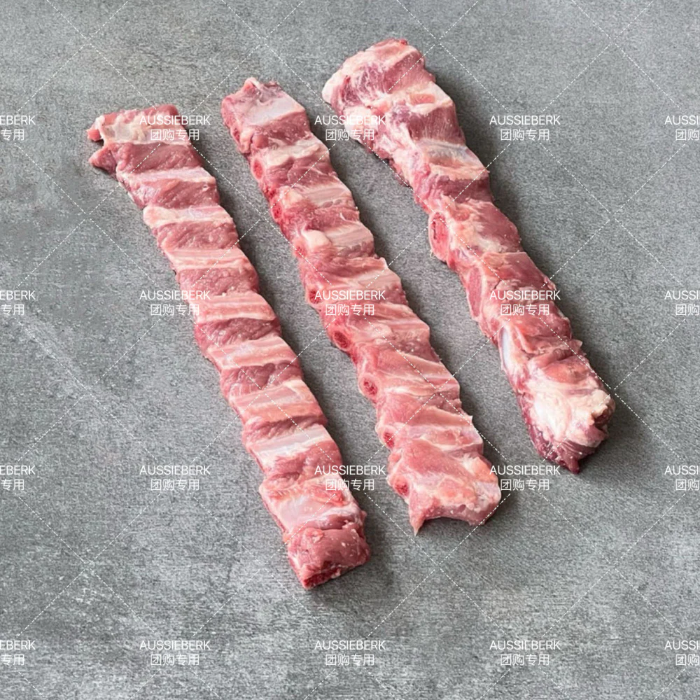Aussieberk Berkshire Pork Spare Ribs (Frozen) (470g-604g)
