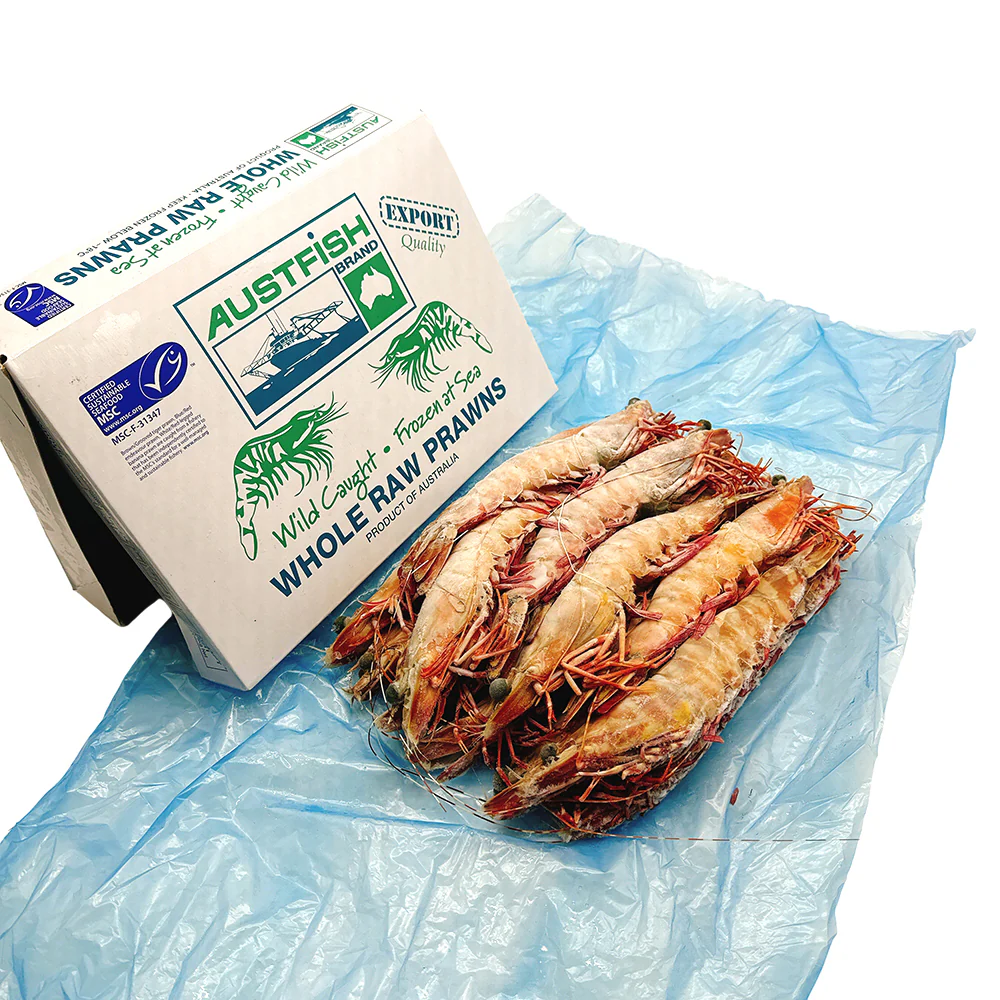 Austfish Wild Caught Raw Tiger Prawns U6 - 1.5kg Box - Image 4