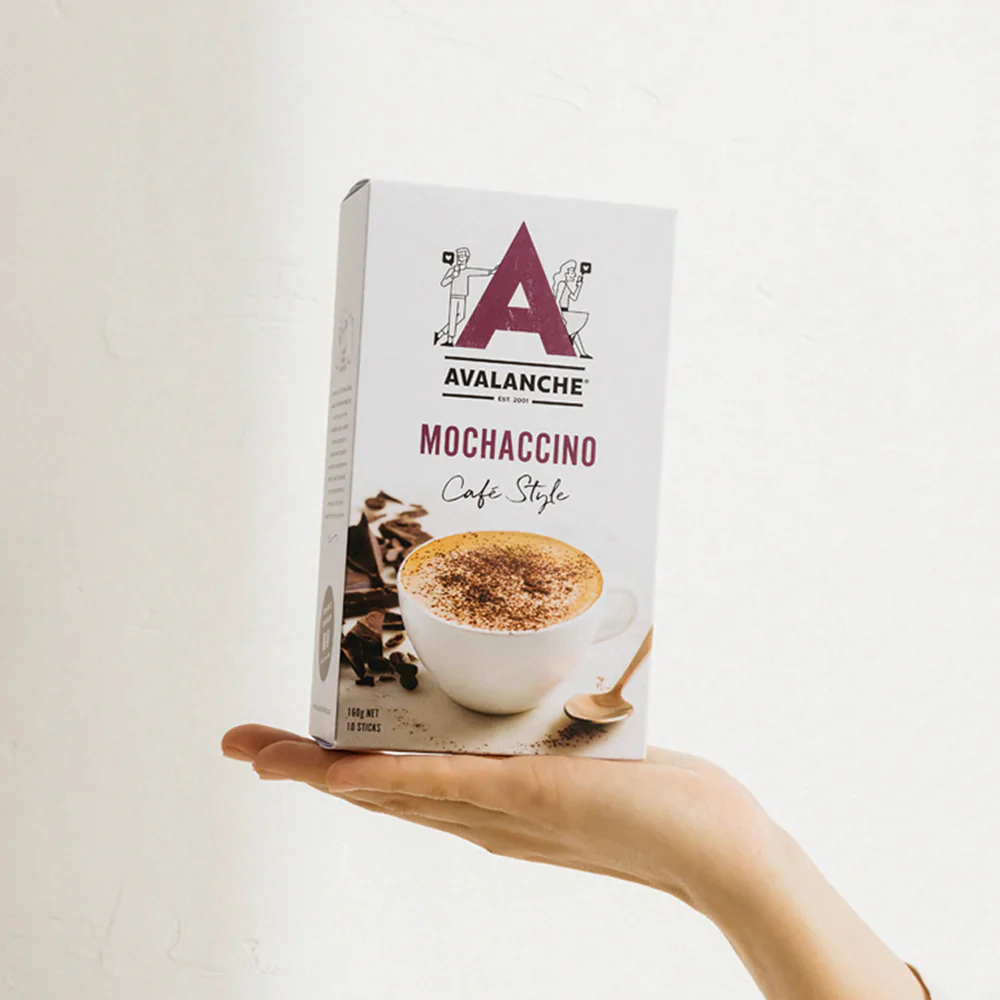 Avalanche Mocha Flavored Coffee Powder - 10 Packs, 160g - Image 2