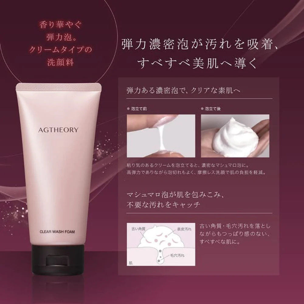 AXXZIA AGtheory Clear Wash Foam Cleanser 100g - Image 4
