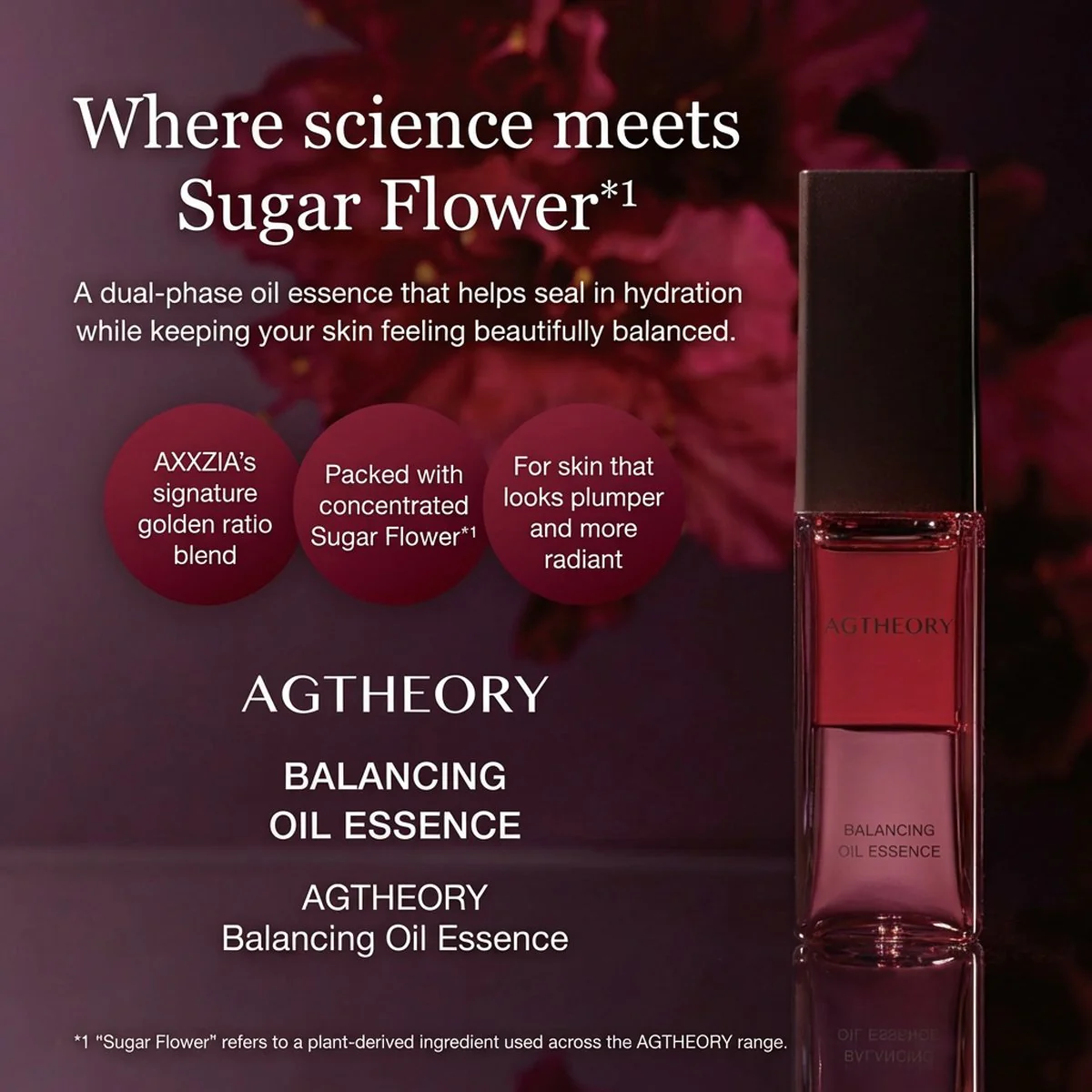 AXXZIA AGtheory Glacier Rose Balancing Oil Essence 30ml - Image 2
