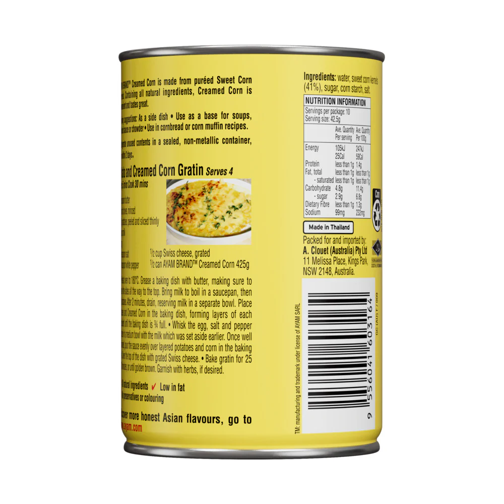 Ayam Brand Creamed Corn 425g - Image 3