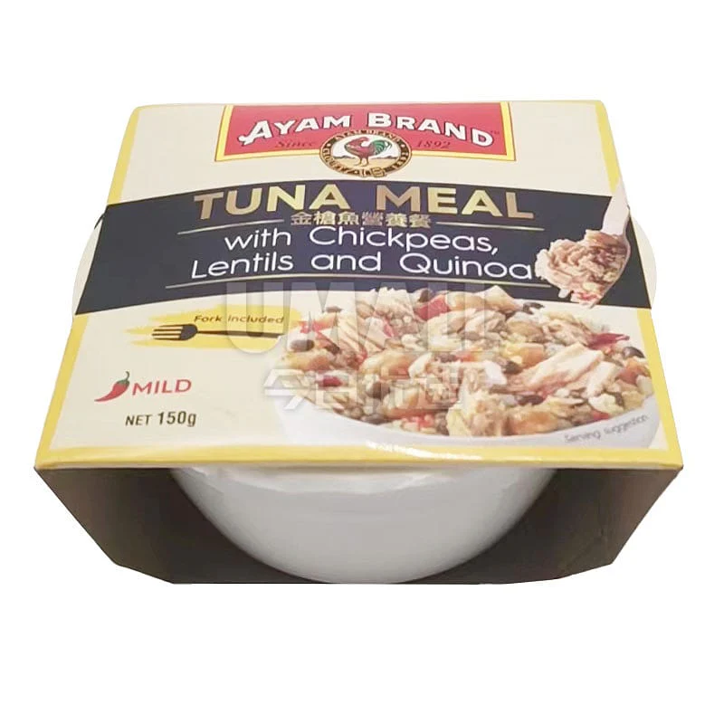 Ayam Brand Tuna Meal with Chickpeas, Lentils, and Quinoa - Mild, 150g - Image 2