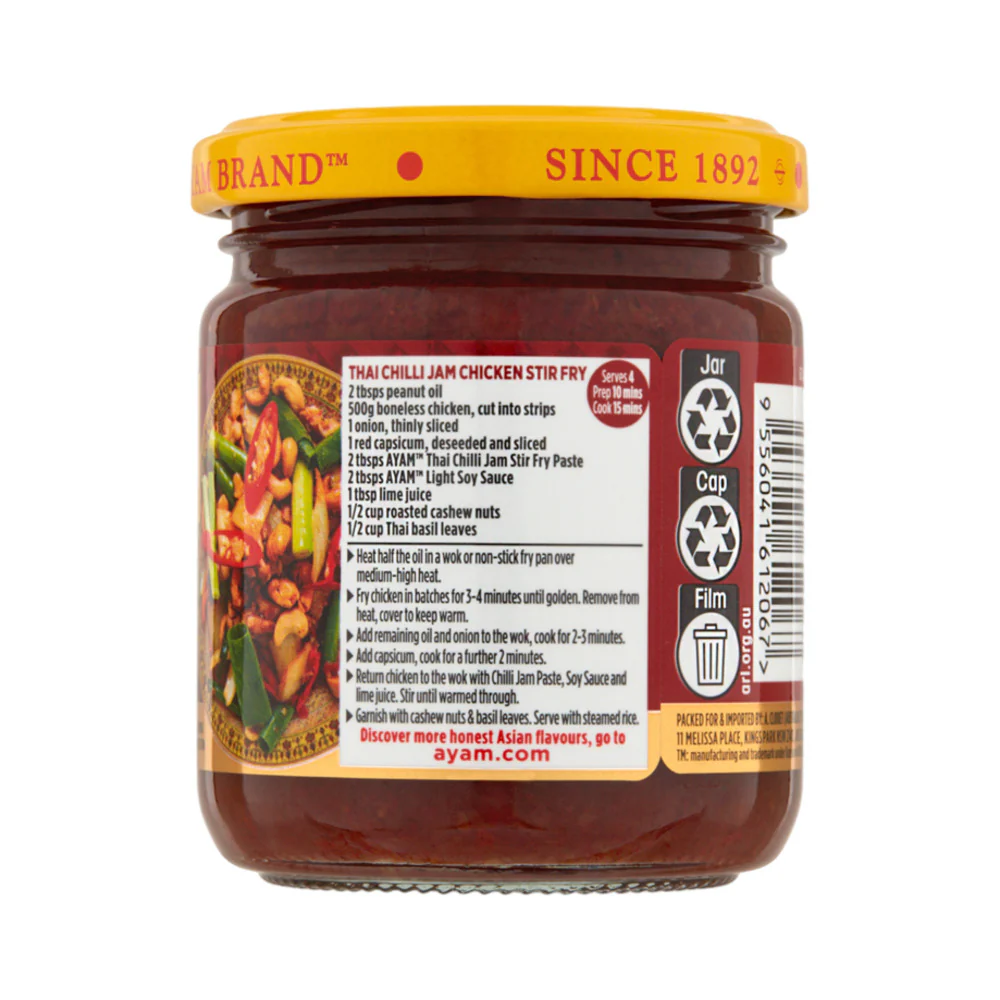 Ayam Thai Chilli Jam Stir Fry Paste 185g - Image 2