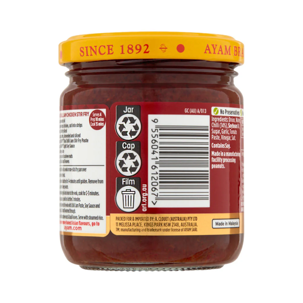 Ayam Thai Chilli Jam Stir Fry Paste 185g - Image 3