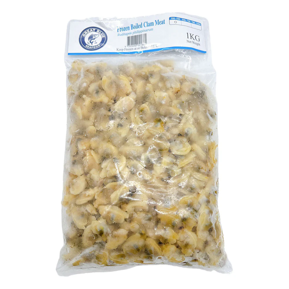Great Blue Seafood Frozen Clam Meat Size 300/500 - 1kg - Image 2
