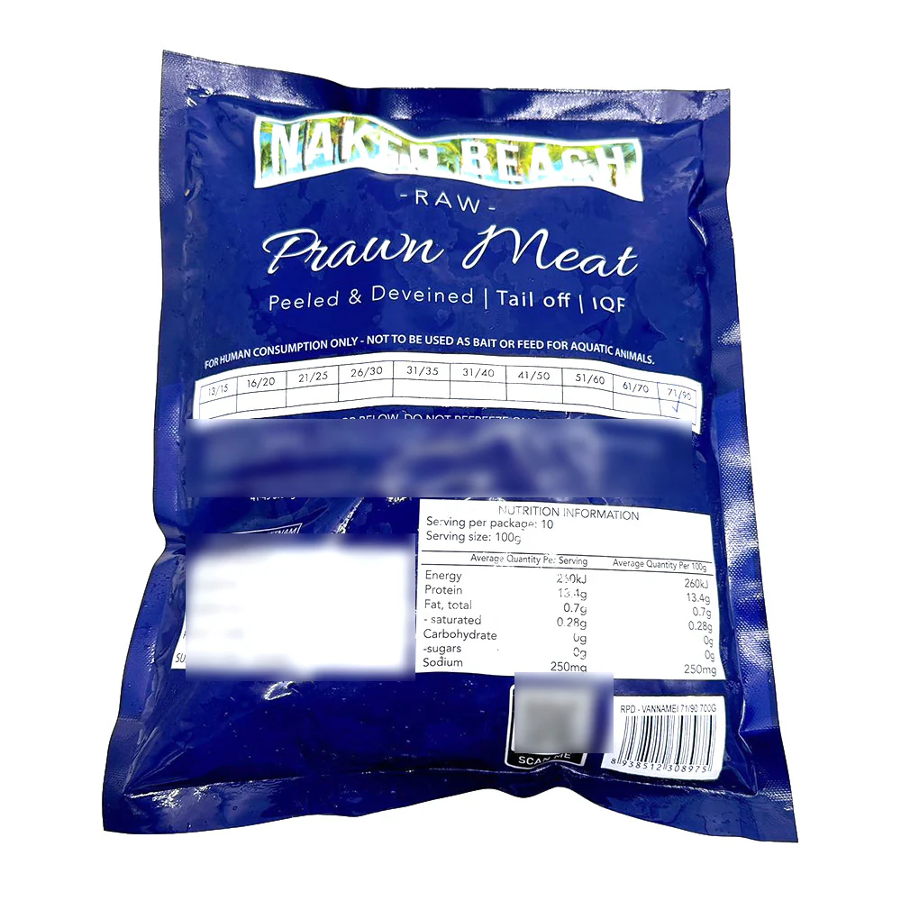 IQF Raw Prawn Meat Size 71/90 - 700g - Image 2