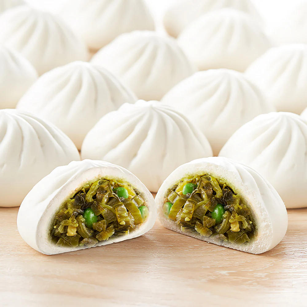Babi Frozen Green Soybean and Sauerkraut Buns - 6pcs, 300g - Image 2
