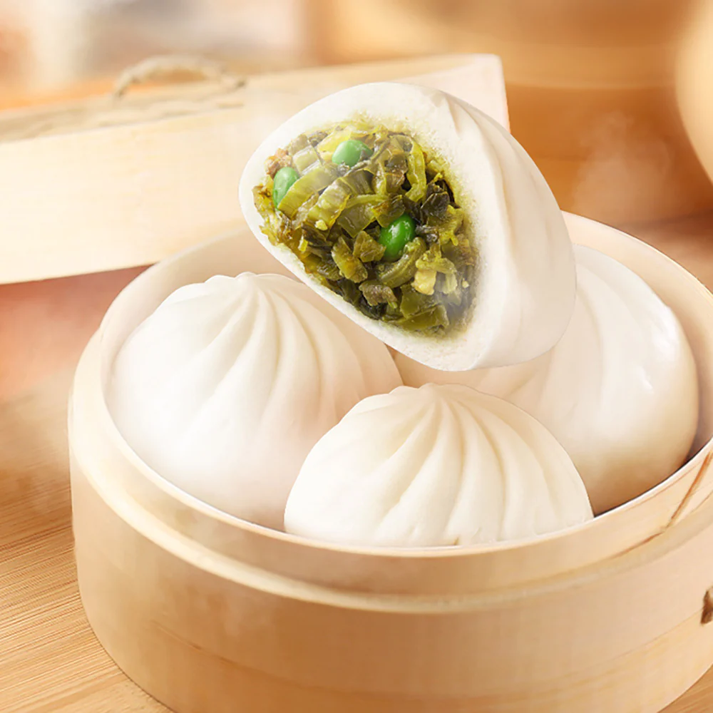 Babi Frozen Green Soybean and Sauerkraut Buns - 6pcs, 300g - Image 3
