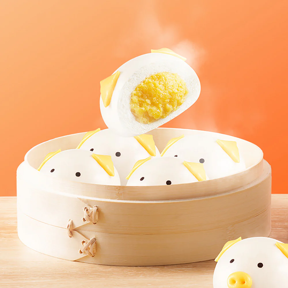 Babi Frozen Piggy Custard Buns - 6pcs, 300g - Image 3