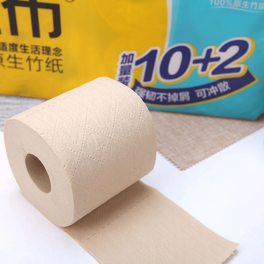 Babo Bamboo Pulp Toilet Paper - 4 Ply, 12 Rolls - Image 4