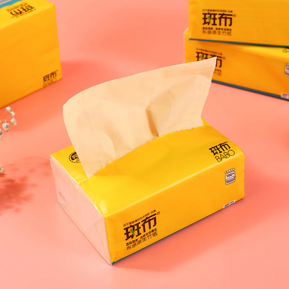 Babo Soft Tissue Paper - 100 Sheets x 10 Packs - Image 2