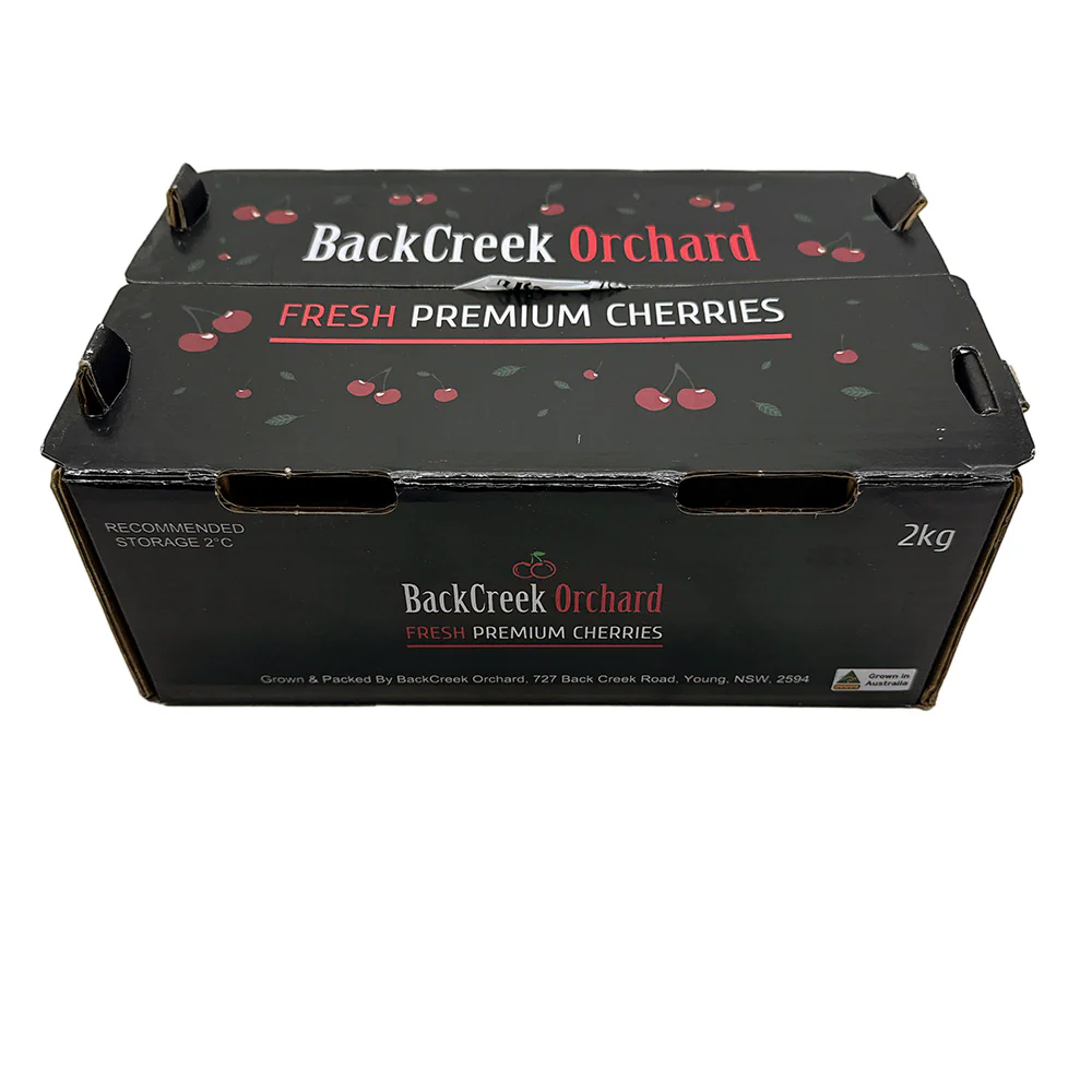 Back Creek-Regina Cherries Gift Box 32-34mm - 2kg - Image 4