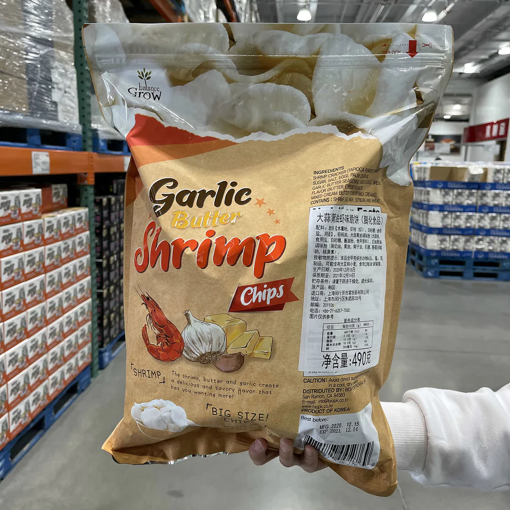 Balance Grow Garlic Butter Shrimp Chips 490g - Limited Import - Image 4