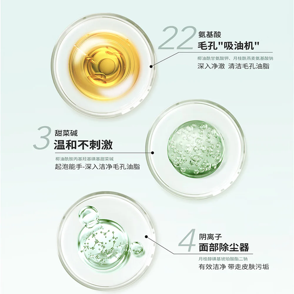 Ban Mu Hua Tian Amino Acid Refreshing Moisturizing Cleanser - 120g - Image 4