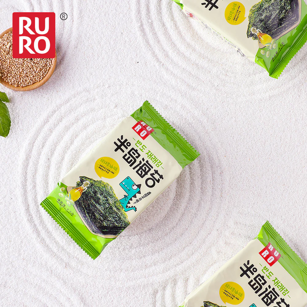 Bando Korean Roasted Seaweed with Olive Oil - 10 Pack, 45g - Image 2