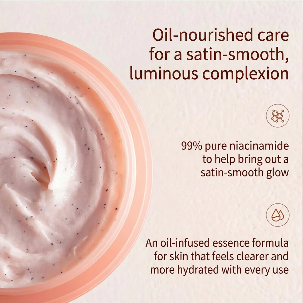 Little Dream Garden Ice Cream Silky Scrub - Weightless Rose - 250g - Image 4