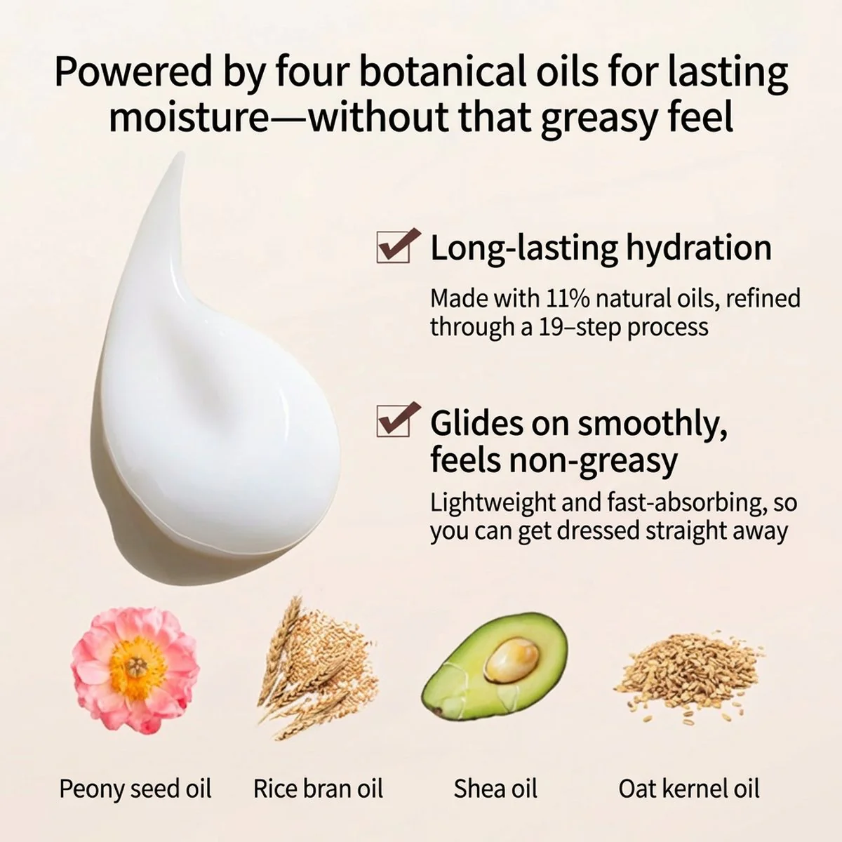 Banmu Huadian Moisturizing Body Lotion - Weightless Rose, 250ml - Image 4