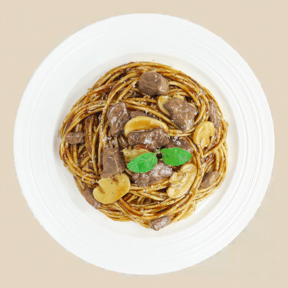 Baolikezi Black Truffle & Black Pepper Beef Spaghetti Single Serve 261g - Image 3