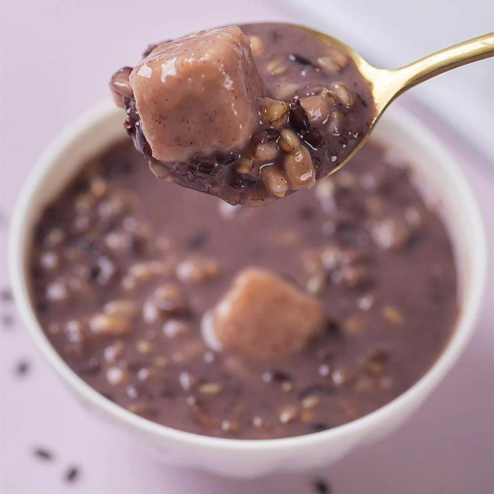 Baozhisu Low Sugar Taro & Black Rice Dessert 195g - Image 2