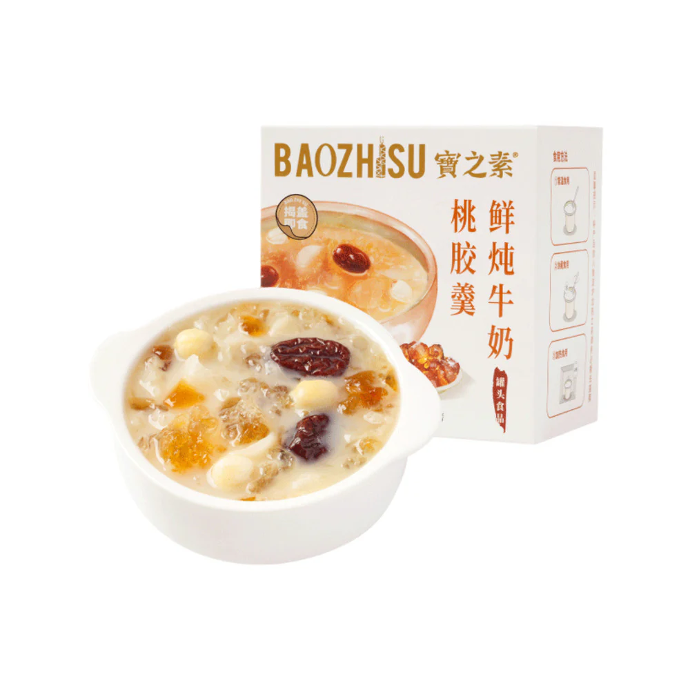 Baozhisu Peach Gum Dessert with Fresh Milk 195g