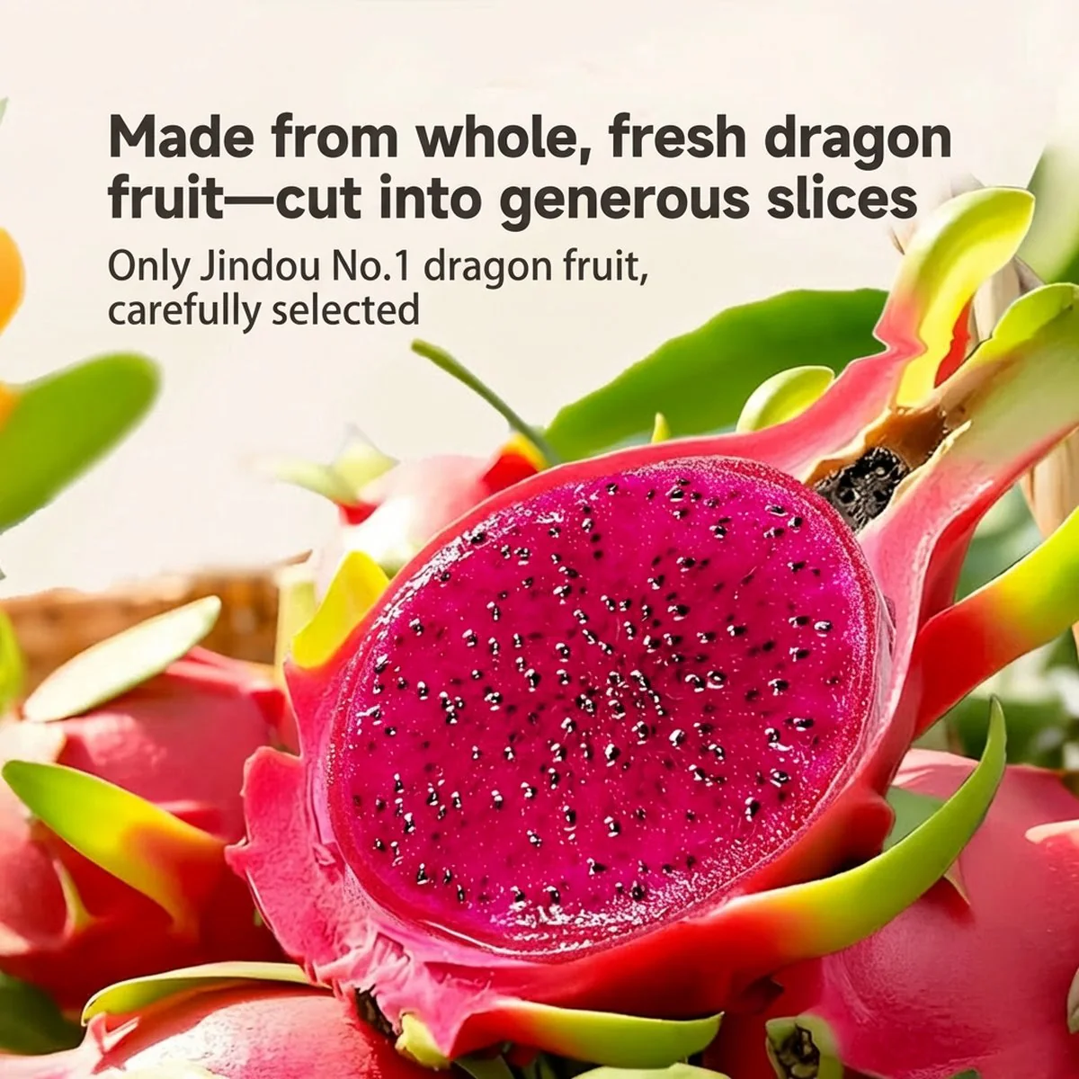 Bare Red Dragon Fruit Chips 400g – Whole-Slice Pitaya Crisps, 100% Fruit - Image 2