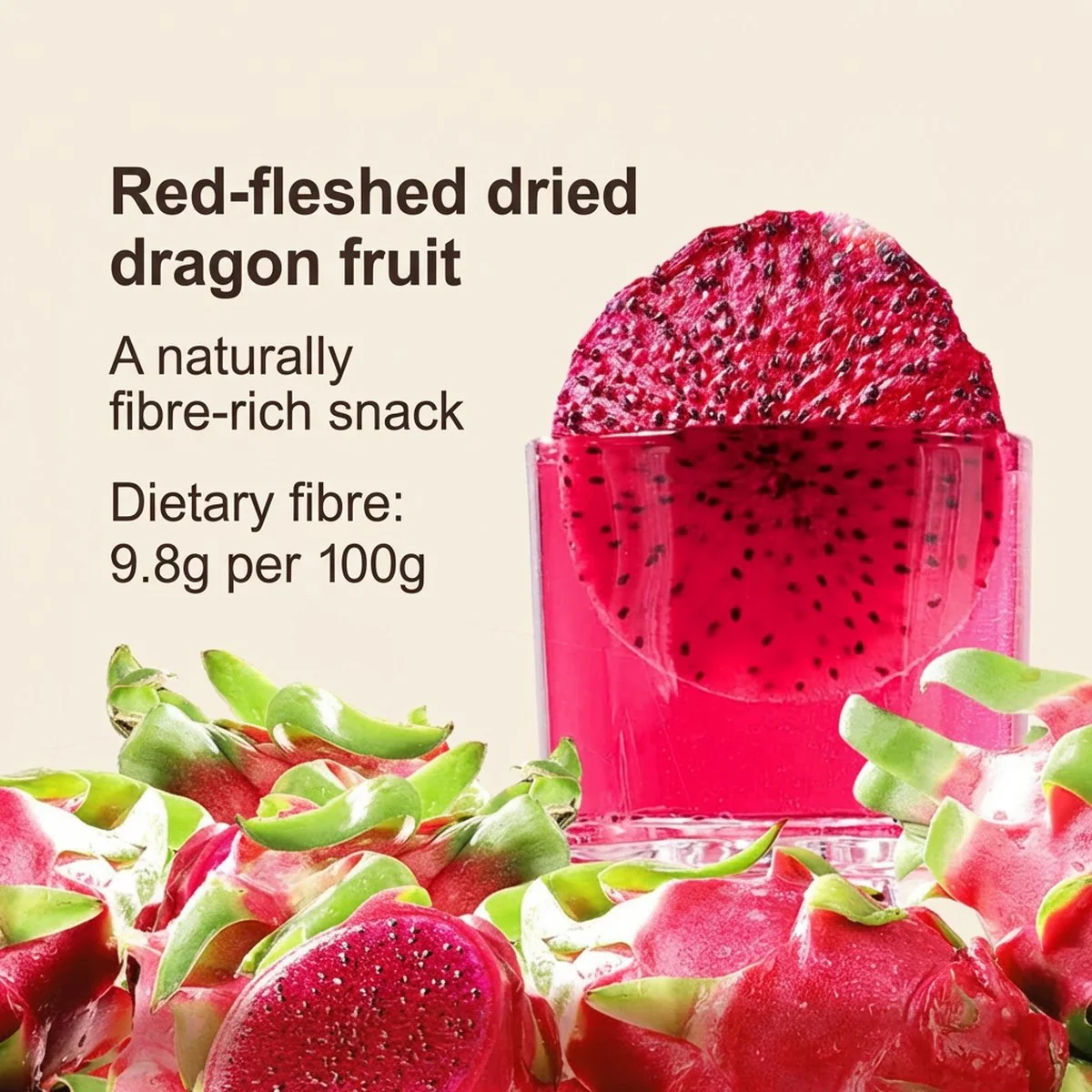 Bare Red Dragon Fruit Chips 400g – Whole-Slice Pitaya Crisps, 100% Fruit - Image 3