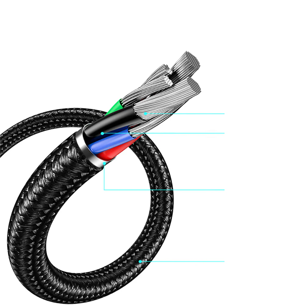 Baseus 100W Digital Display Fast Charging Cable Type-C to Type-C 2m - Black - Image 2