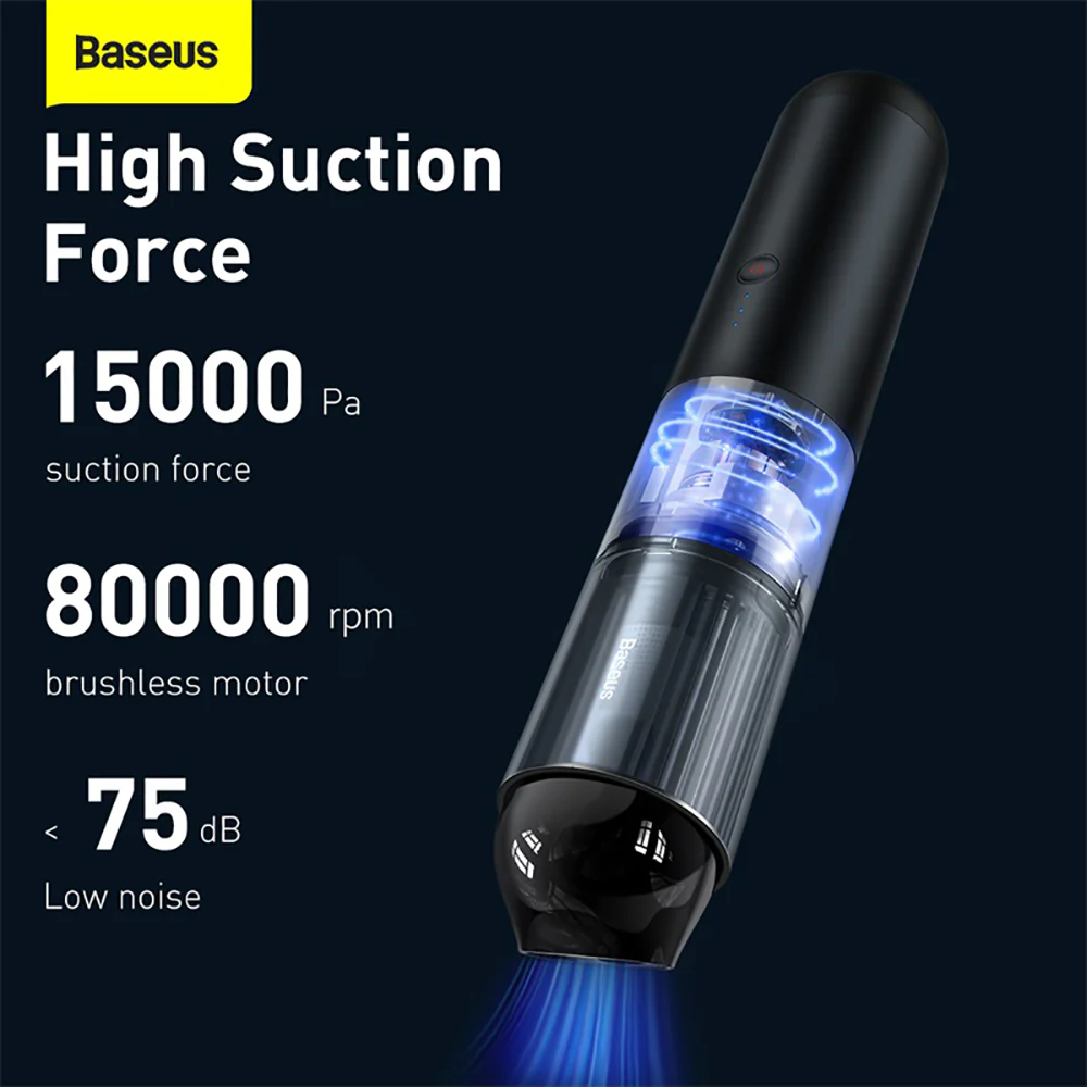 Baseus A3 Car Vacuum Cleaner 15000Pa - Bronze - Image 2